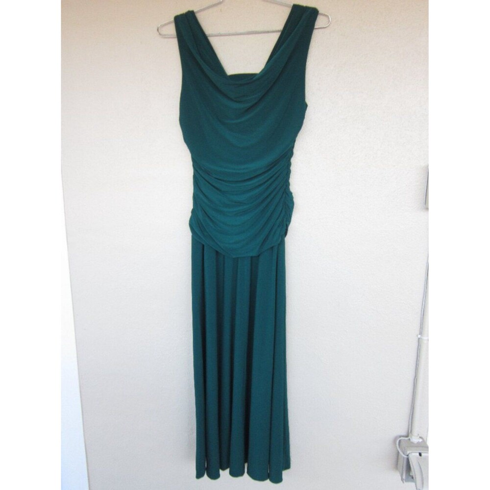 Nightway Forest Green Dress Size 12P